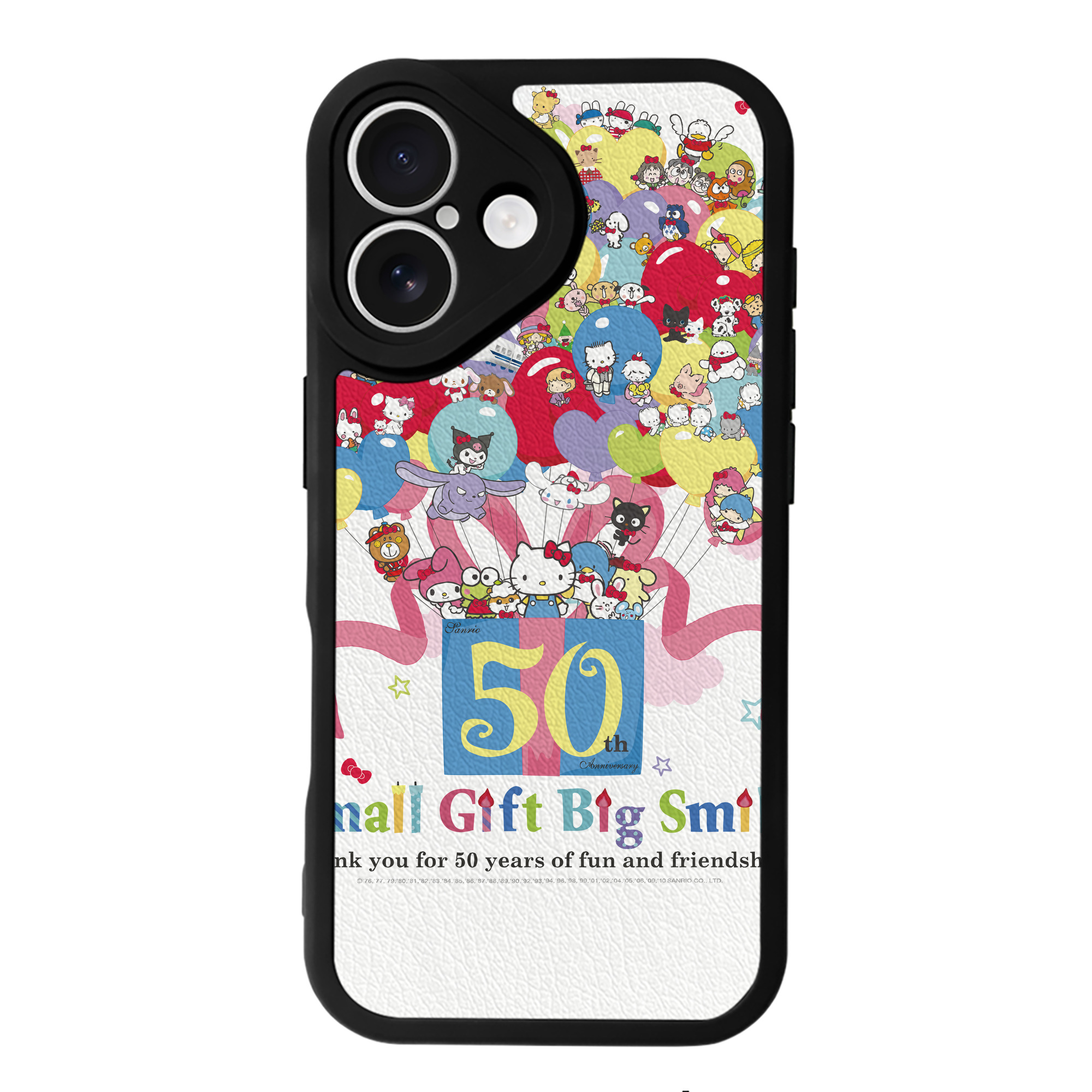 （画像用） Hello Kitty ハローキティ 【iPhone 16シリーズ対応】シリコンスマホケース（レザー調） 材質：シリコン